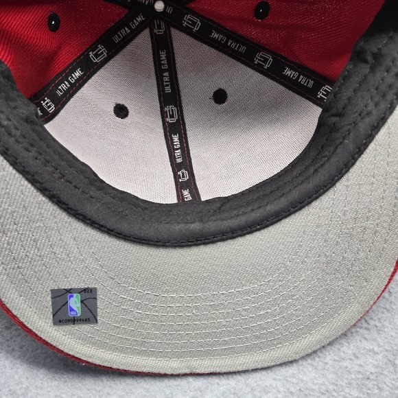 Chicago Bulls Hat Cap Snap Back Mens One Size Red NBA Basketball Ultra Game - Picture 8 of 11